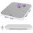 Zoomgoods Digital Bathroom Body Scales BS603 | Measures Body Weight in Kilograms, Pounds and Stones | Silver Glass Design with Purple Backlight | Step-On Activation | Precision Sensors | 180kg Capacity