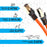 Zoomgoods Ethernet Cable 1.5M High Speed CAT 8 Patch Network Shielded Lead 2GHz / 2000MHz / 40 Gigabit, CAT8 SFTP Wire, Snagless RJ45 Super-Fast Data - Orange