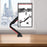 Zoomgoods Monitor Arm Stand DMGM5X1 | Single PC Desk Mount with Red LED Lights | Height Adjustable | For One 15-32 Inch Screen | VESA 75/100 | 8kg Capacity | Tilt +90°/-85°, Swivel 360°,Rotate 360°