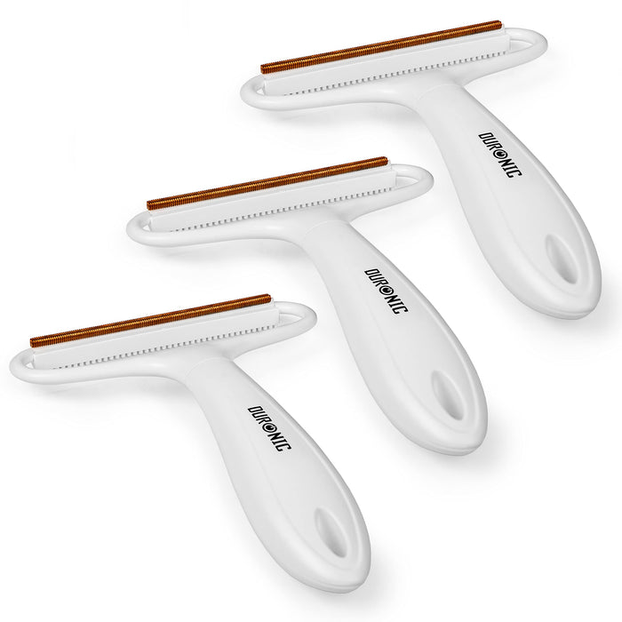 Zoomgoods Lint Shaver MFS3 Portable Lint Remover for Fabric and Clothing, Manual Fabric Shaver, Pet Hair Remover, for Carpet and Upholstery (Pack of 3)