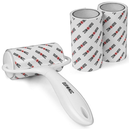 Zoomgoods Lint Roller (60 Sheets per Roll) + 2 Refills ROLL1X2, Extra Sticky Lint Remover for Fabric and Clothing, Removes Pet Hair, Dust, Lint and Fluff from Carpet and Upholstery