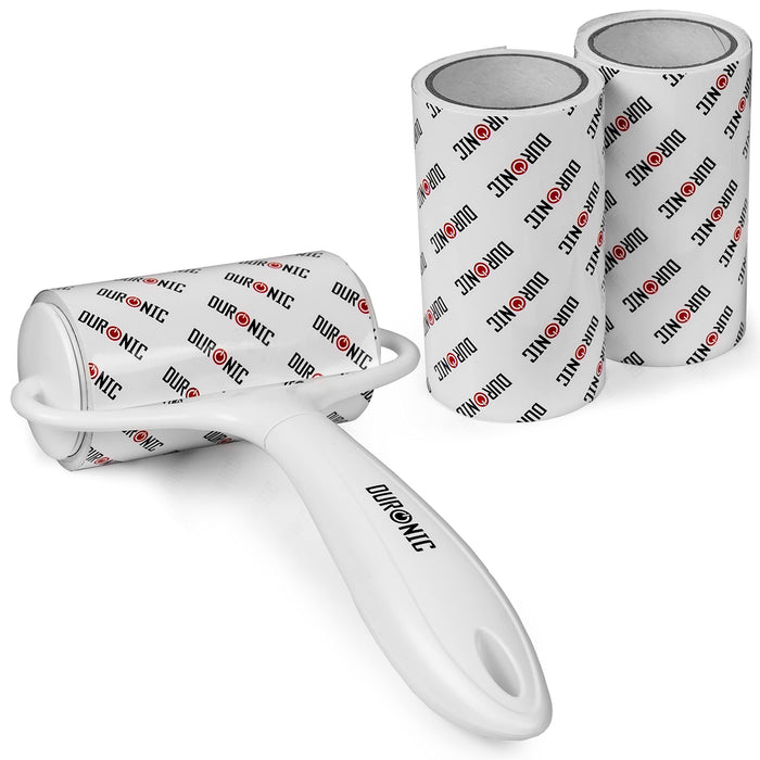 Zoomgoods Lint Roller (60 Sheets per Roll) + 2 Refills ROLL1X2, Extra Sticky Lint Remover for Fabric and Clothing, Removes Pet Hair, Dust, Lint and Fluff from Carpet and Upholstery