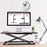 Zoomgoods Sit-Stand Desk DM05D20 | Height Adjustable Office Workstation | 74x45cm Platform | Riser for PC Computer Screen, Keyboard, Laptop | 10kg Capacity | Ergonomic Desktop Table Converter…