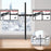 Zoomgoods Dual Monitor Stand DMT152, Double Monitor Arm Desk Mount for Two 13-27” PC Screens, Height Adjustable Monitor Mounts with 100cm Pole & VESA 75 100, Monitor Riser for Home Office Work Desk