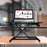 Zoomgoods Sit-Stand Desk DM05D16 | Height Adjustable Office Workstation | 77x50cm Platform | Raises from 12-43cm | Riser for PC Computer Screen, Keyboard, Laptop | Ergonomic Desktop Table Converter
