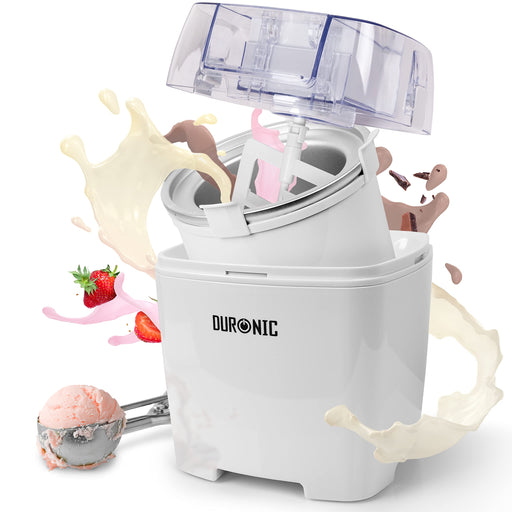 Zoomgoods Ice Cream Maker Machine IM540 Homemade Gelato, Sorbet, Frozen Yoghurt Maker, Soft Serve Dessert Makers, Fresh Creamy Ice Cream in 30 Min, Compact Portable Design, Ideal for Family Home Recipes