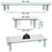 Zoomgoods Monitor Stand Riser DM052-1 | Laptop and Screen Stand for Desktop | Clear Tempered Glass | Support for a TV or PC Computer Monitor | Ergonomic Office Desk Shelf | 20kg Capacity | 56cm x 24cm