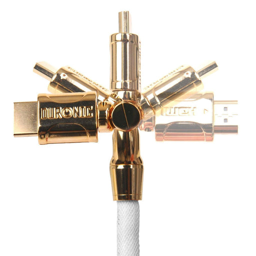 Zoomgoods HDMI Cable HDC01 /1.5 - 1.5 Metre WHITE 1080p High Speed HDMI & Ethernet Lead 24K Gold Plated Swivel Connectors for PS5