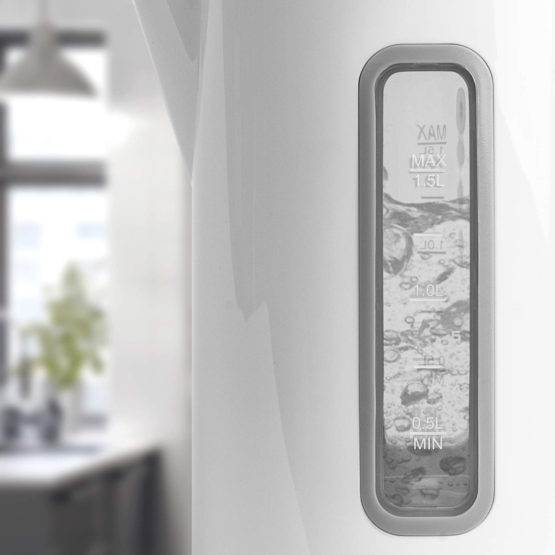 Zoomgoods Electric Kettle EK30 WE Kettles with Temperature Control Hot Water Boiler Electrical Heating Electronic Digital Kitchen Fast Boil Kettle for Boiling Water Tea Coffee Hot Chocolate Soup - White