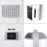 Zoomgoods Dehumidifier DH20 Air Dehumidifier for clothes drying, Black Mould, Damp & Condensation Remover, Wardrobe, Bathroom, Small Bedroom, Utility Room 4L Tank, 20L in a Day