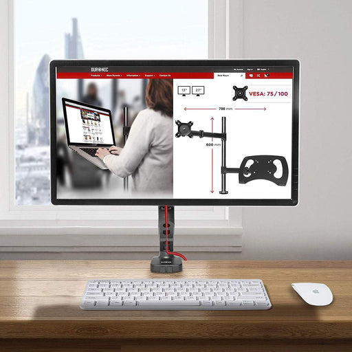 Zoomgoods DMDC5X1 Gas Desk Mount Arm Monitor Stand Bracket Powered Full Motion Single LCD LED with Tilt and Swivel (Tilt +90°/-45°|Swivel 180°|Rotate 360°)…