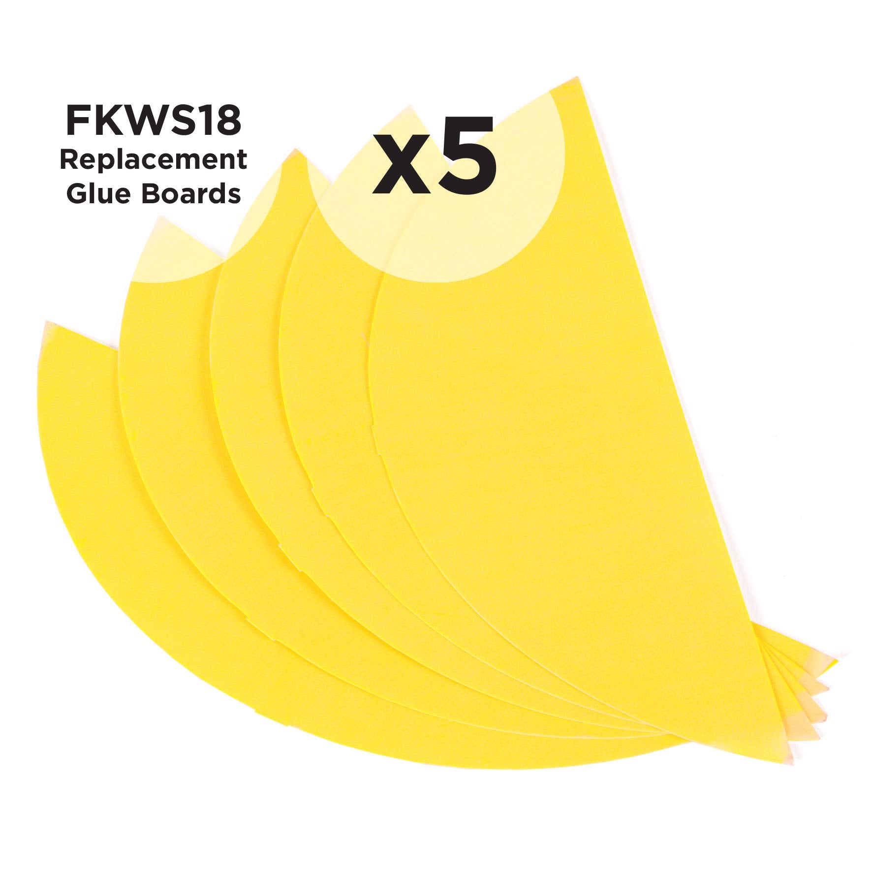 Zoomgoods Glue Board Pack FKWS5 | for Fly Killer Light FKWS18 | Pack of 5 | Replacement Adhesive Pads for UV Wall Sconce | Kills Mosquitoes & Flying Insects | Sticky Glue Traps | Indoor Pest Control