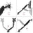 Zoomgoods Monitor Arm Stand DMUSB5X1 | Single PC Desk Mount | Headphone, USB, Microphone Extension Sockets | 13-27” LED LCD Screen | VESA 75/100 | Full Motion (Tilt -90°/+85°, Swivel 180°, Rotate 360°)