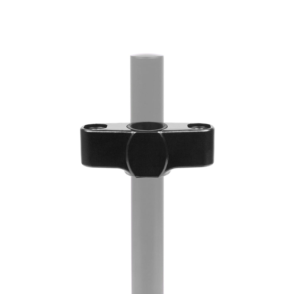 Zoomgoods Dual Arm Holder DM35SPL | Joint Attachment Suitable for All DM35 Monitor Arms | Joins 2x DM35 Arms Together for Mounting onto Desk Mount Pole | BLACK | Steel