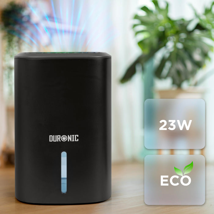 Zoomgoods Compact Eco-Efficient Dehumidifier DH06, 0.8L Capacity, Prevent and Absorb Excess Moisture, Mould, for Home, Kitchen, Bedroom, Garage Black