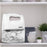 Zoomgoods Hand Mixer Electric Whisk HM4 WE Kitchen Handheld Hand Held Food Mixers for Baking, Dough, Bread, Eggs, Cake Mix, Cream, Brownie Maker Mixer with Whisker Hooks Beater Storage Case 400W - White