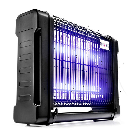 Zoomgoods Fly Killer FK8416 | UV Light Kills Mosquitoes and Flying Insects | Medium Size | Slimline | Ceiling or Wall Mountable | Indoor Pest Control | 16W Electric Ultra Violet Zapper | 2x 8W Bulbs