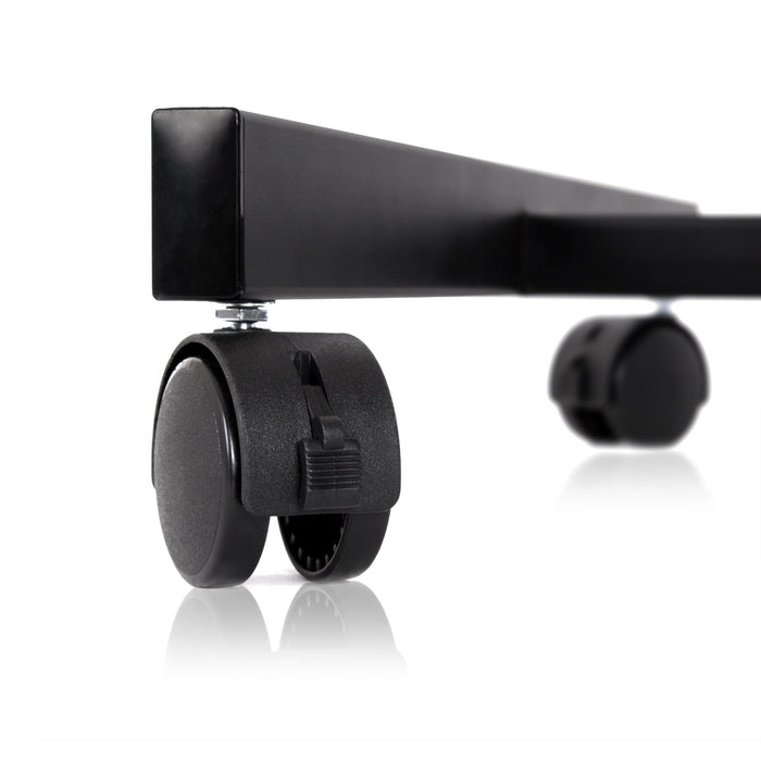 Zoomgoods Projector Stand WPS20 | Adjustable Floor Table Tray on Wheels Only | Tall Moveable Laptop Trolley | 5kg Capacity