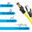 Zoomgoods Ethernet Cable 10M High Speed CAT 8 Patch Network Shielded Lead 2GHz / 2000MHz / 40 Gigabit, CAT8 SFTP Wire, Snagless RJ45 Super-Fast Data - Yellow