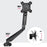 Zoomgoods Monitor Arm Stand DMUSB5X1 | Single PC Desk Mount | Headphone, USB, Microphone Extension Sockets | 13-27” LED LCD Screen | VESA 75/100 | Full Motion (Tilt -90°/+85°, Swivel 180°, Rotate 360°)