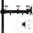 Zoomgoods Dual Monitor Arms DMT252VX2 Height Adjustable PC Monitor Stand with 100cm Pole C Clamp Monitor Risers for 13-27” Screens Desk Mounts with 8kg Capacity and VESA 75/100 for Home Office Work