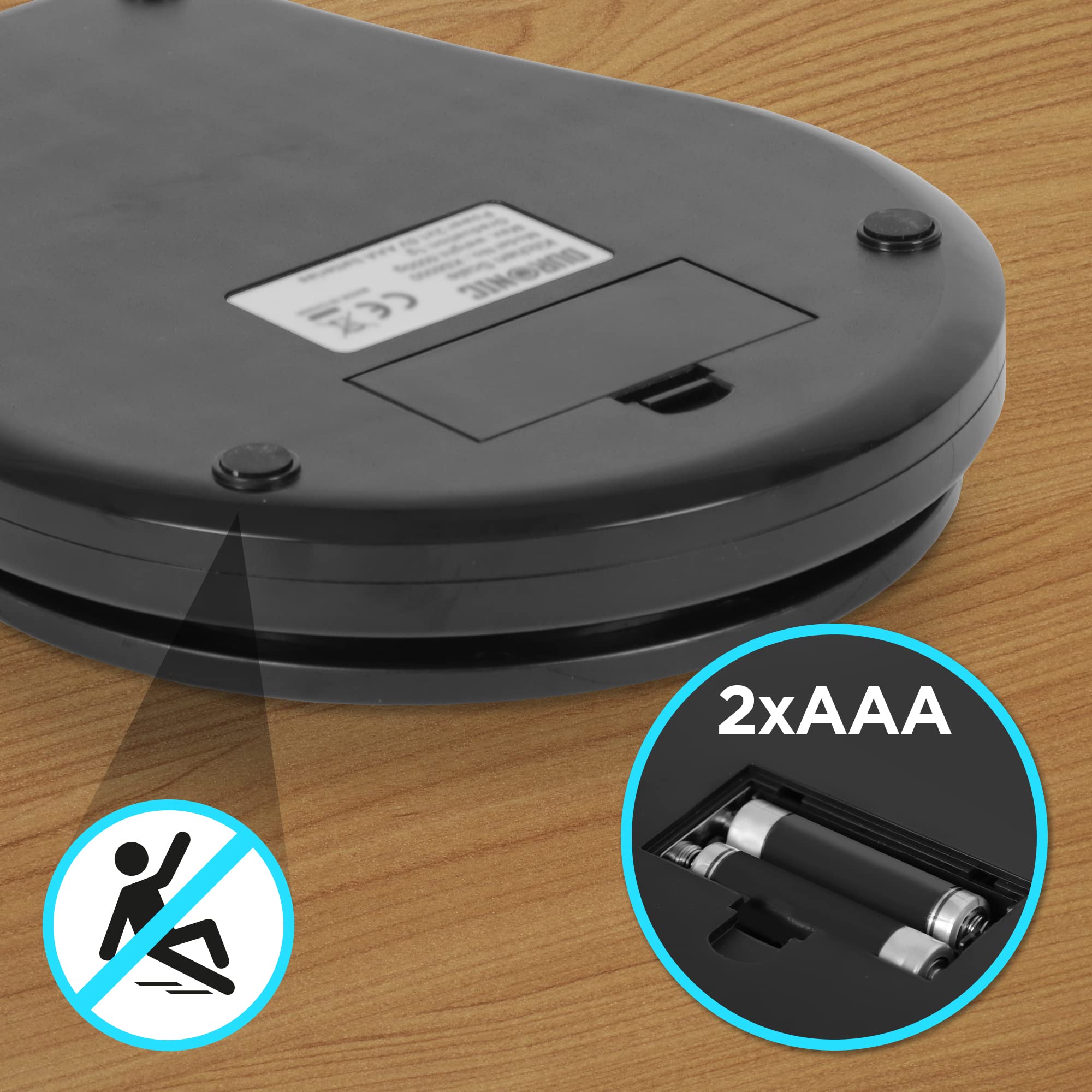 Zoomgoods Digital Kitchen Scale KS6000 BK/SS Kitchen Scales with Bowl, Weighing Scale, Baking Scale for Cooking Baking Pet Food Postal, Food Scale Weight Scale, Electronic Scale with Backlit LCD Display