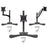 Zoomgoods DM75 Stand for Pole | Attaches to Zoomgoods DM15 DM25 DM35 DM453 Poles | Flat Freestanding Monitor Base for Desk | Heavy Duty Steel | Alternative Installation Solution to Clamp or Grommet Fixing