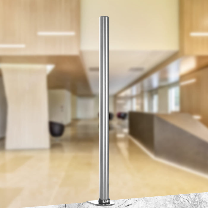 Zoomgoods DM15 DM25 DM35 Monitor Arm Stand 60cm Pole SILVER | Compatible with All Zoomgoods Monitor Desk Mount Arms | Silver | Steel | Long | 600mm Length | 32mm Diameter | Clamp Included