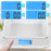 Zoomgoods Digital Kitchen Scales KS100 WH Electronic Kitchen Scale with Bowl Measuring Weighing Scale White Baking Scale for Cooking Baking Mail Pet Food Measurement Baker Weight Scale, Tare LCD Display