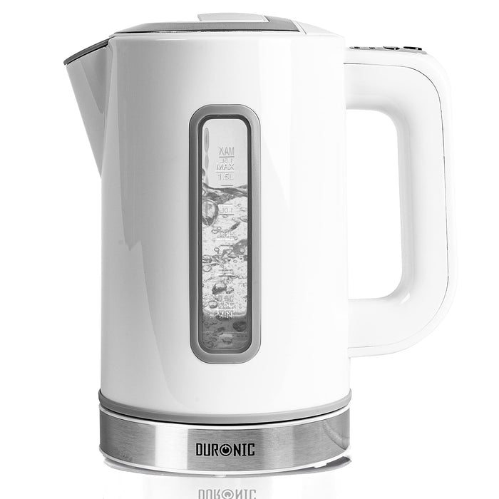Zoomgoods Electric Kettle EK30 WE Kettles with Temperature Control Hot Water Boiler Electrical Heating Electronic Digital Kitchen Fast Boil Kettle for Boiling Water Tea Coffee Hot Chocolate Soup - White