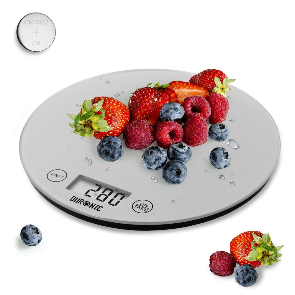 Zoomgoods Digital Kitchen Scales KS1055 Electronic Kitchen Scale Measuring Weighing Scale Baking Scale for Cooking Baking Postal Mail Pet Food Measurement Baker Weight Scale, with Tare Clear LCD Display