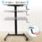 Zoomgoods Sit-Stand Desk WPS47 | Portable Ergonomic Desk for Laptop | 80x50cm Platform | Multi-Use Video Projector Table on Wheels | Adjustable Height by Handle | 30kg Capacity | Home Office Workspace…