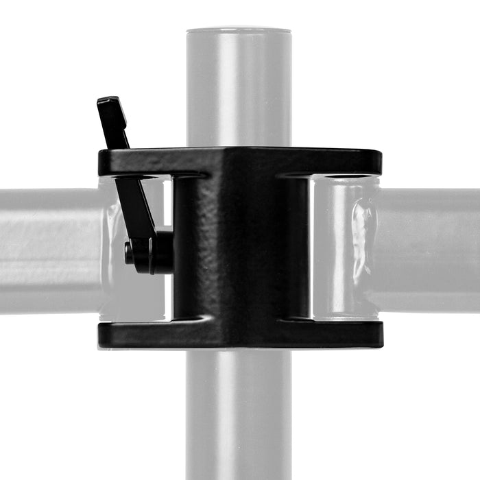 Zoomgoods Dual Arm Holder DM25MJ, Joint Attachment Suitable for All DM25 Monitor Arms, Joins 2x DM25 Arms Together for Mounting onto Desk Mount Pole, Steel – Black