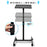 Zoomgoods Projector Stand WPS20 | Adjustable Floor Table Tray on Wheels Only | Tall Moveable Laptop Trolley | 5kg Capacity