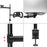 Zoomgoods Monitor and Laptop Stand DM25L1X1, Dual Monitor Arms for 13-27” Screens, Adjustable Monitor Stand Riser Clamp for 13-27” Screen Desk Mount with VESA 75/100 for Home Office Work