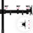 Zoomgoods 4 Screen Monitor Stand DMT254 Height Adjustable Quad Monitor Arm with 100cm Pole C Clamp Monitor Risers for 13-27” Screens Desk Mounts with 8kg Capacity and VESA 75/100 for Home Office Work
