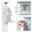 Zoomgoods Hand Gel Floor Standing Dispenser STF-S1L | Freestanding Sanitiser Holder with Drip Tray | Holds Zoomgoods S1000ML 1 Litre Pump Bottle | Stand Has Secure Locking Feature to Prevent Theft