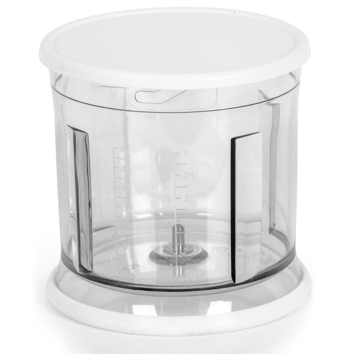 Zoomgoods CHA57W Blender Bowl Accessory with Lid for Zoomgoods Electric Mini Food Chopper CH57 White - 700ml Chopping Capacity Compact and Lightweight