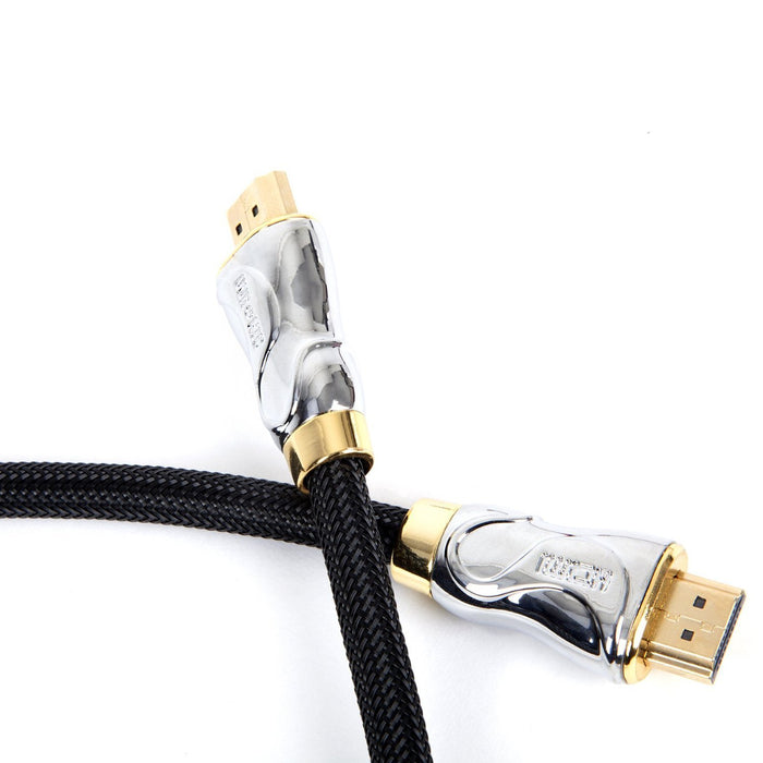 Zoomgoods HDMI Cable HDC04 /3 | 3 Metre BLACK | 2160p 4K Ultra-High-Speed HDMI & Ethernet Lead | 24K Gold Plated Male Connectors | PS4, PS3, Xbox, Freeview, Sky+ HD, Virgin, TV, DVD, BluRay