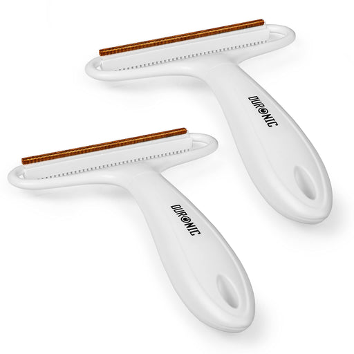 Zoomgoods Lint Shaver MFS2 Portable Lint Remover for Fabric and Clothing, Manual Fabric Shaver, Pet Hair Remover, for Carpet and Upholstery (Pack of 2)