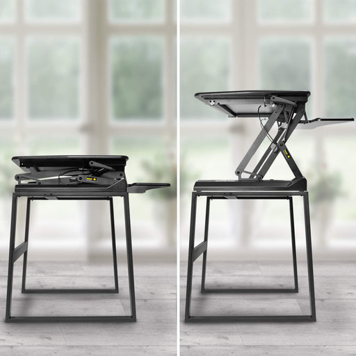 Zoomgoods Sit-Stand Desk Frame DM05ST1.1 | Support Legs for PC Workstation | Computer Monitor and Keyboard Riser Platform | Adjustable | Compatible DM05D2, DM05D4, DM05D8 Desktop Converters