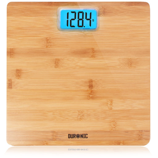 Zoomgoods Digital Bathroom Scales BS504 Body Weight Weighing Scales Stone lb kg High Precision Sensors 180kg Capacity Eco-Friendly Bamboo Design