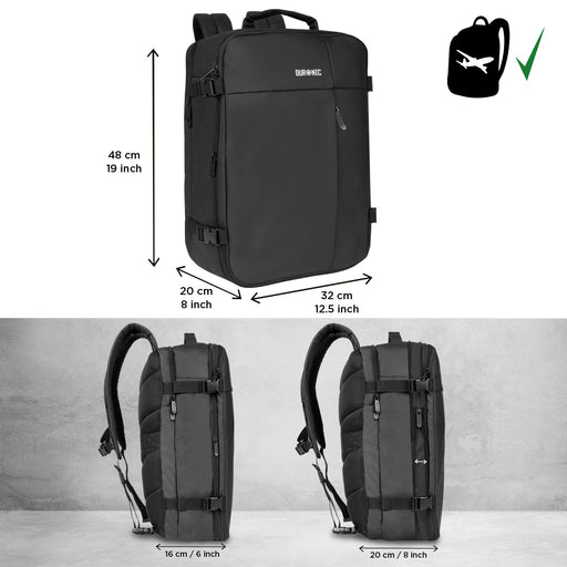 Zoomgoods Laptop Backpack LB26 Cabin Bag Max Cabin Size Case Water Resistant Rucksack Internal Padded Laptop MacBook Sleeve Business Work Rucksack Bag