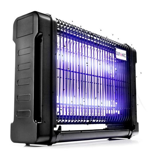 Zoomgoods Fly Killer FK8420 | UV Light Kills Mosquitoes and Flying Insects | Large Size | Slimline | Ceiling or Wall Mountable | Indoor Pest Control | 20W Electric Ultra Violet Zapper | 2x 10W Bulbs