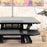 Zoomgoods Sit-Stand Desk DM05D6 | Height Adjustable Office Workstation | 80x62cm Platform | Raises from 13-45cm | Riser for PC Computer Screen, Keyboard, Laptop | Ergonomic Desktop Table Converter