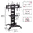 Zoomgoods TV Mount Stand Bracket TVS4T1 | Floor Standing for 37-70 Inch Flat Screen | With Tilt and Swivel | VESA Up to 700x400 | Strong Heavy Duty | Max. 82kg Capacity | Shelf | On Wheels