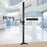Zoomgoods DM45 DM55 30cm Pole | Compatible with All Zoomgoods Monitor Desk Mount Arms | Black | Steel | Short | 300mm Length | 32mm Diameter | Clamp Included