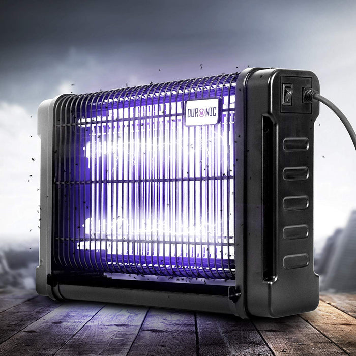 Zoomgoods Fly Killer FK8416 | UV Light Kills Mosquitoes and Flying Insects | Medium Size | Slimline | Ceiling or Wall Mountable | Indoor Pest Control | 16W Electric Ultra Violet Zapper | 2x 8W Bulbs