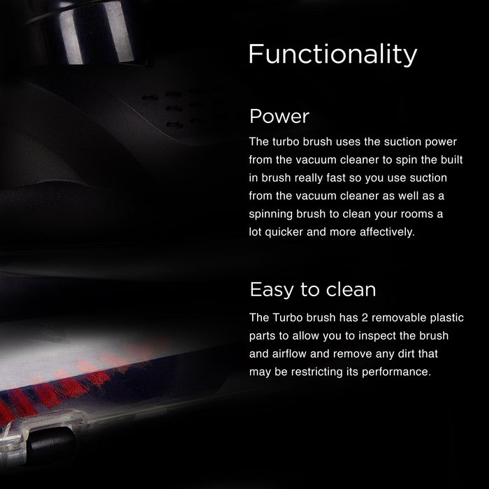 Zoomgoods Vacuum Cleaner Turbo Brush VC8TB | Adds extra cleaning power to the Zoomgoods VC8 Upright Stick Vacuum Cleaner | Compatible with Zoomgoods VC8 Vacuum Cleaners Only | Spare Part | Replacement