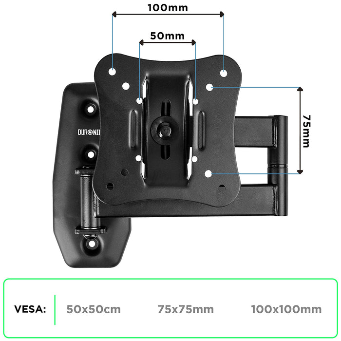 Zoomgoods TV Wall Bracket Mount for 13-30 Inch TVB0920 Vesa 100 Universal Monitor Heavy Duty Tilt Swivel Cantilever 13" 15" 17" 19" 20" 22" 24" 30" Inch LCD | Plasma | LED | 3D | 4K | OLED | QLED TV